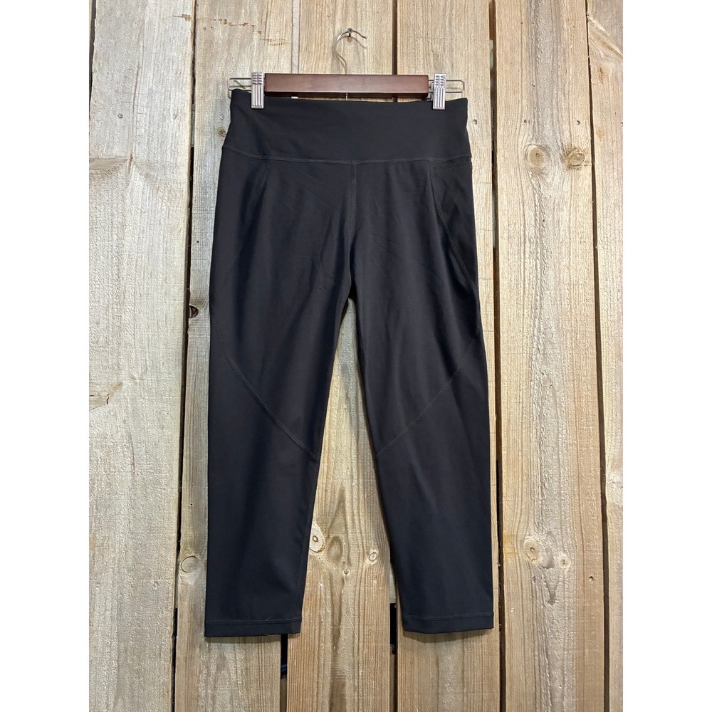 Sweaty Betty Power Crop Leggings Black High Waist Gym Yoga SB4564P Womens US 6